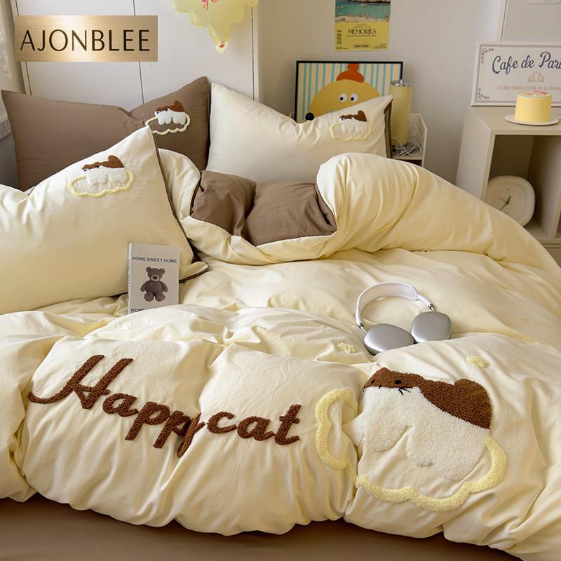 高级感床单四件套纯棉全棉2025新款被套被罩床笠三件套1.5m1.8米4