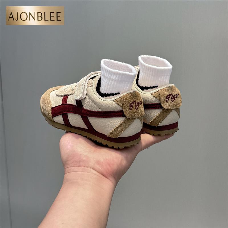 真皮儿童阿甘鞋秋季2025年新款宝宝男童运动鞋透气女童板鞋爆款潮