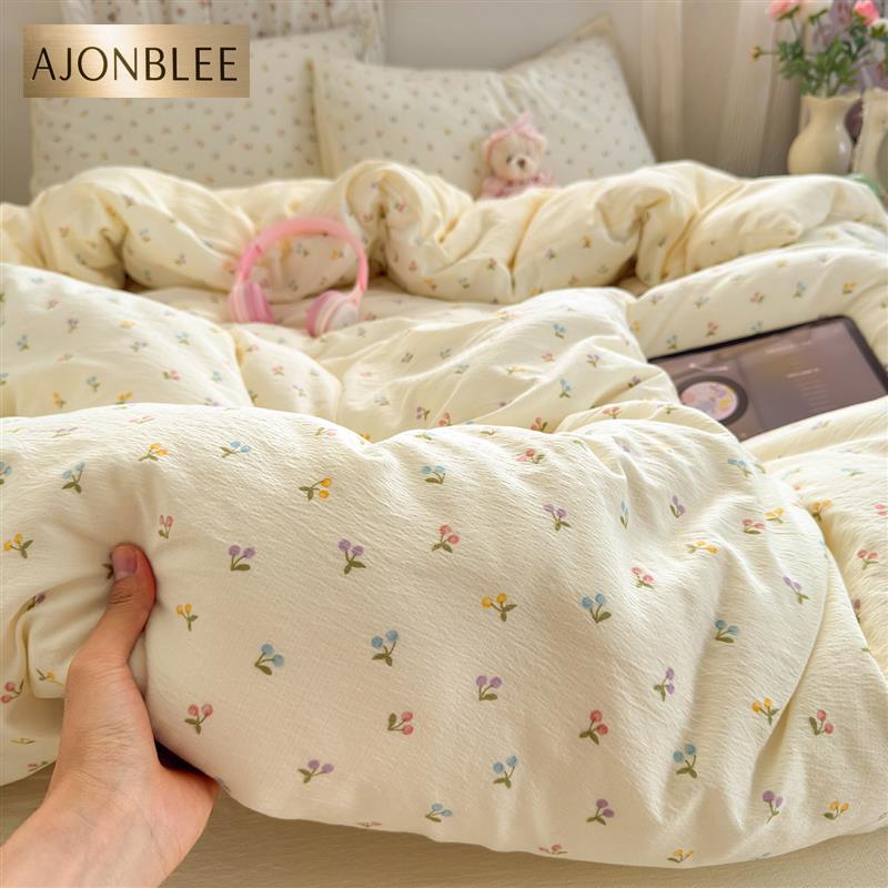 A类床上用品四件套纯棉2025新款全棉床单被套被罩学生宿舍三件套4