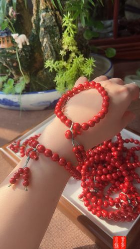 直播高含量本命年原矿朱砂手链