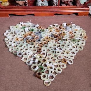 【素家美玉】1【周二绕指柔 和田玉且末蓝烟紫碧玉青花白籽细戒指