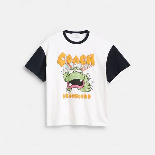 coach蔻驰新款男女同款情侣装COACH | BRAIN DEAD DARBY DINO T恤