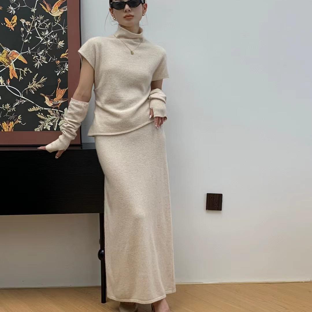 新款打底半高领针织衫羊毛