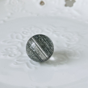 (全绿不带红皮)绝美老矿料千层绿幽灵单珠,超好成色,16.7mm