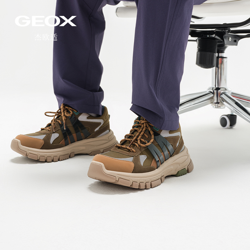 【小黑盒新品试用 】GEOX杰欧适2025秋冬新款圆头休闲男鞋