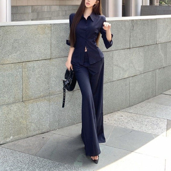 御姐高级感套装气质polo领长休闲运动套装