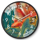 钟表客厅卧室餐厅玄关时钟静音石英钟 时尚 新中式 国风挂钟家用个性