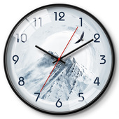 客厅挂钟家用房间装 饰挂表电子时钟静音石英钟表酒店艺术挂墙壁钟