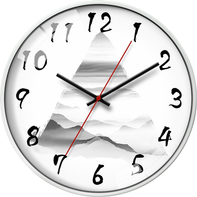 摩门客厅创意风艺术卧室静音时钟