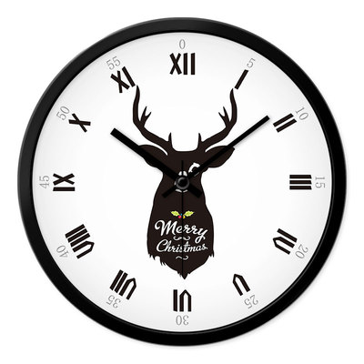摩门欧式麋鹿创意风机芯石英钟表
