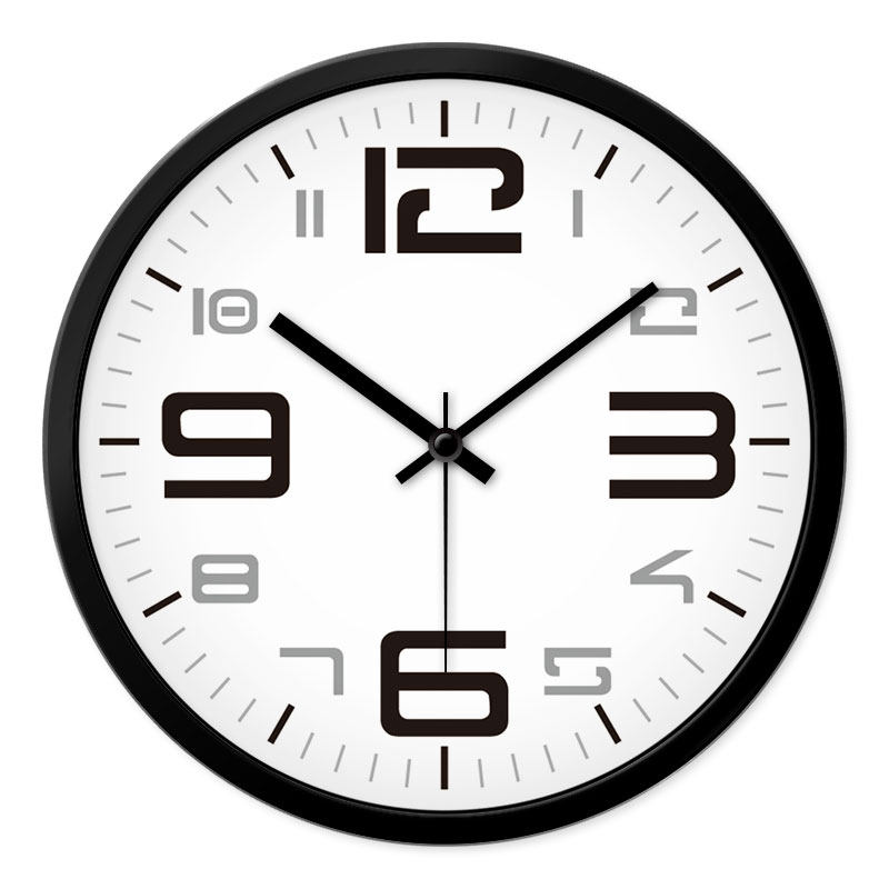 摩门创意挂钟时尚简约黑色大字体个性静音时钟酒店办公室前台挂表|ruв категории Домашний быт, часы, украшения дома/будильник, настенные часы - от Buy2taobao.com для оказания профессиональной услуги покупки агента Taobao