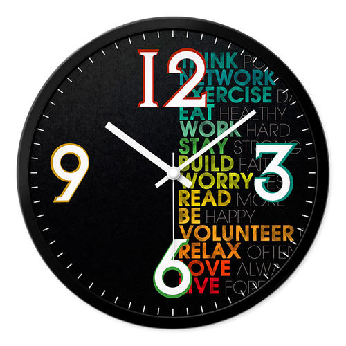 摩门挂钟酒店前台房间时钟客厅创意卧室静音现代时尚石英钟表挂表