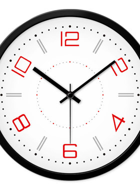 MOMEN/摩门挂钟公司学校教室静音现代时尚简约时钟石英钟表大挂表