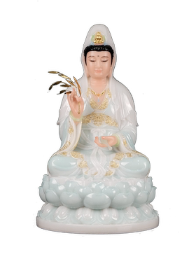 金旺来观音菩萨汉白玉佛像