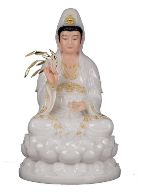 金旺来观音菩萨汉白玉佛像