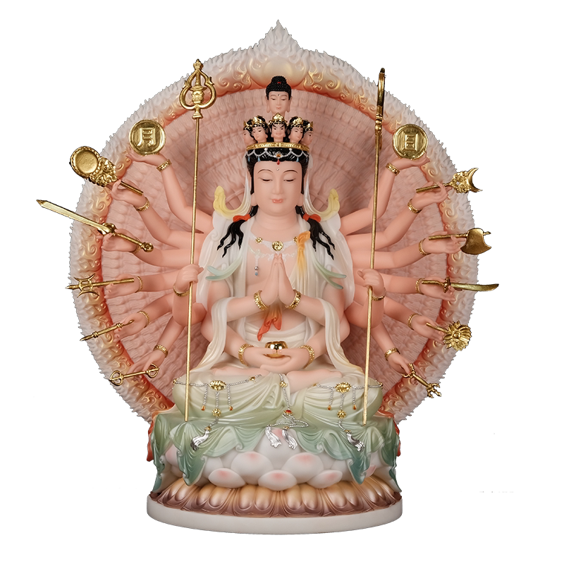 金旺来千手观音汉白玉佛像