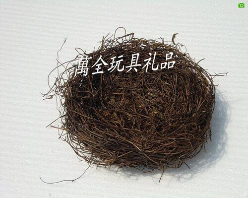 新品草编单个鸟窝鸟巢土茯藤小鸟繁殖窝鹌鹑拍摄道具家居装饰摆件