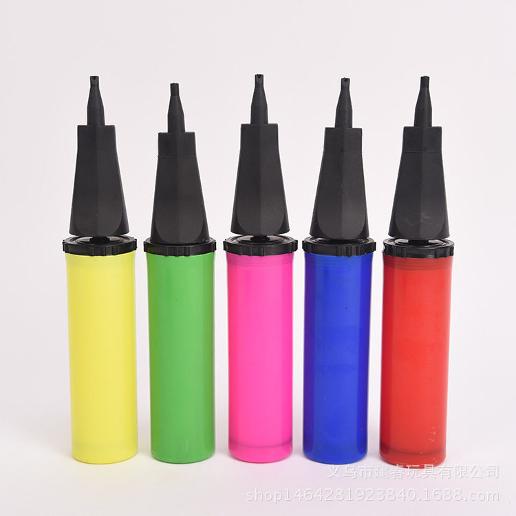 28CM大号便携式手推打气筒气球打气筒充气泵打气机小号扁头充气筒