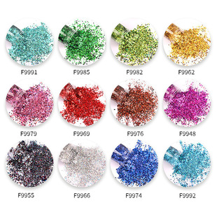 蝴蝶瓶装 饰材料 金葱粉厚实闪光变色龙混合亮片镭射美甲闪片指甲装