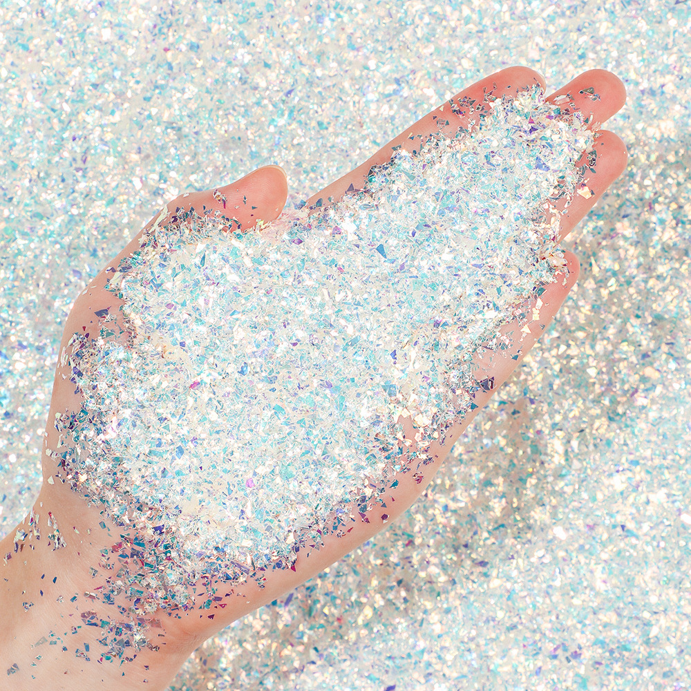 美甲糖果贝壳纸纸碎片七彩碎片贝壳粉不规则贝壳片