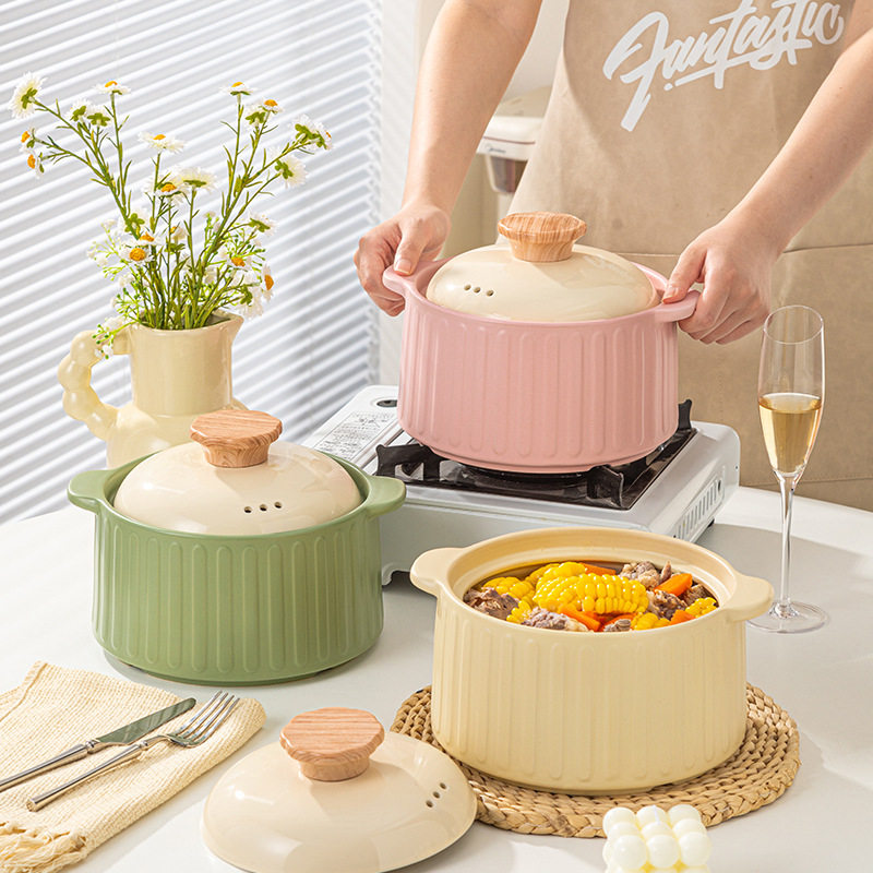 奶油风砂锅家用耐高温炖锅石锅陶瓷煲汤锅沙锅汤煲燃气煤气灶专用,男装,T恤,淘宝优惠券,粉丝福利购,淘宝优惠卷