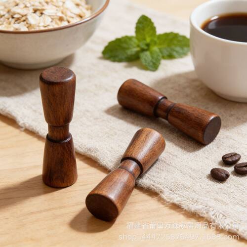 陀螺现代简约咖啡楠木筷架 驼峰状筷子架 创意木质餐具桌面筷枕
