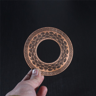 陀螺日式蜡烛炉 茶道配件 合金垫片 温茶炉加 暖茶炉 温茶器 隔垫