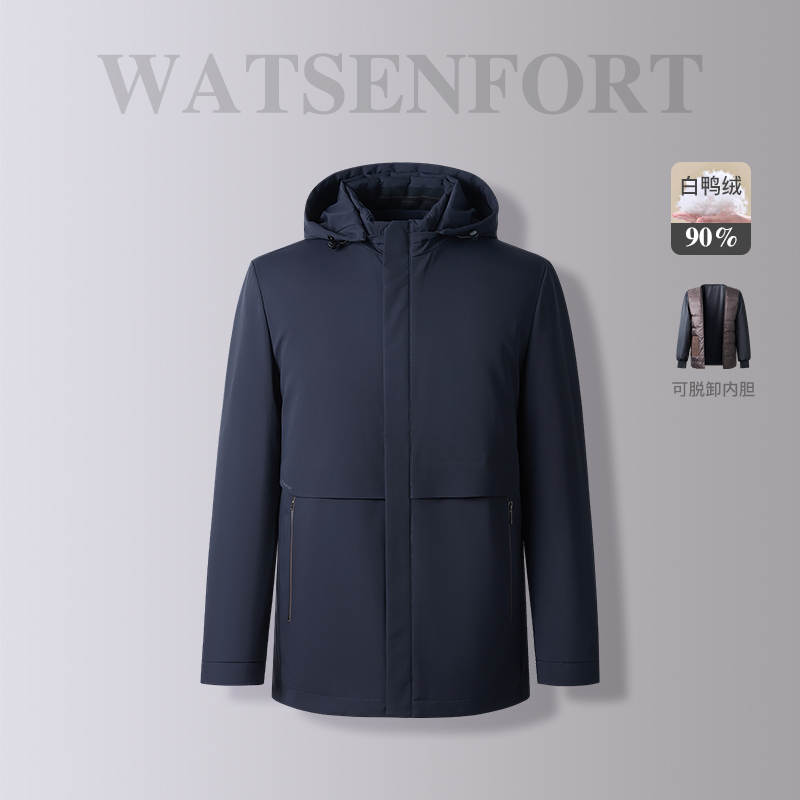 男士商务休闲羽绒服活里活面