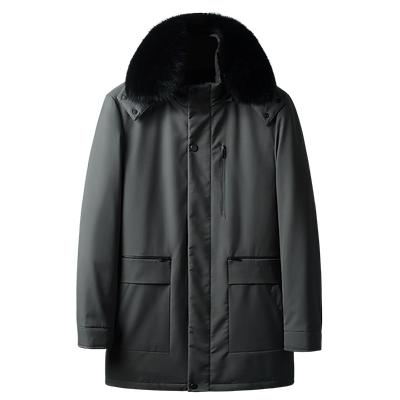 活里活面加厚中老年男士鹅绒服