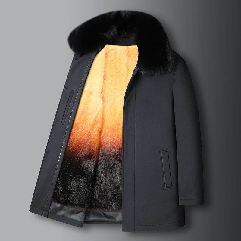 -30℃保暖男士皮草派克服