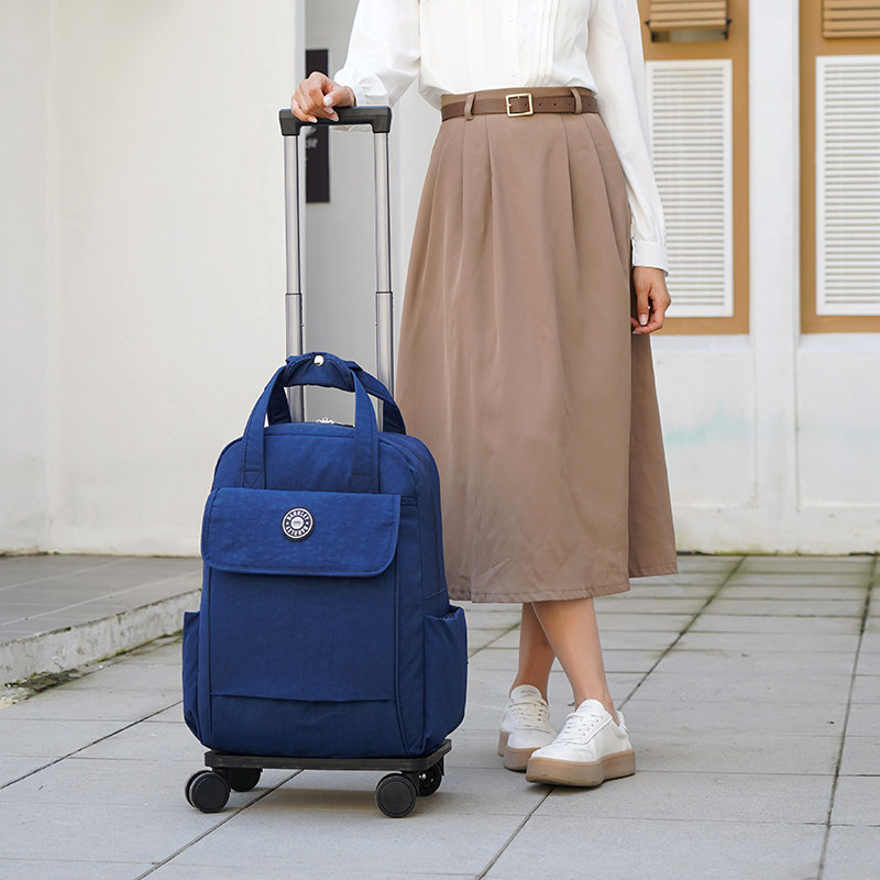 印花飞机轮旅行可折叠拉杆包新品