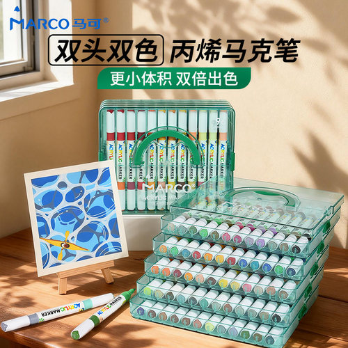 双头双色直液式丙烯马克笔