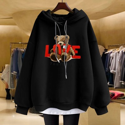 小熊加绒加厚假两件尚美主义