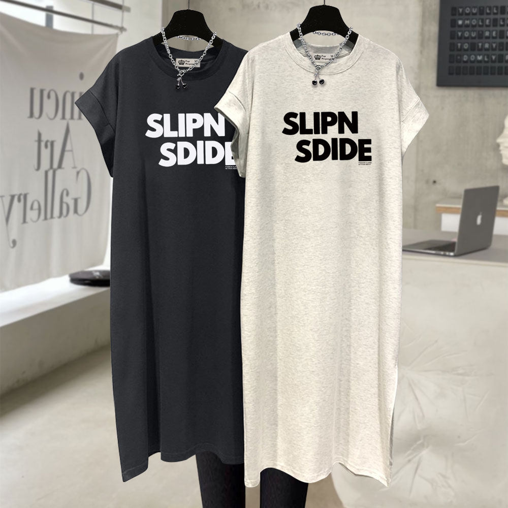 裙子宽松字母短袖t恤夏季