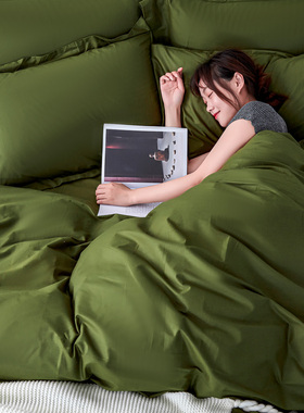 军绿色军被被套1米床90cm150cm160*200x230纯棉定做全棉被罩单件