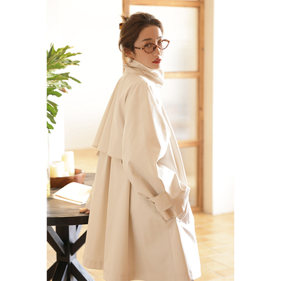 APOZi浪漫恋人系列伞状廓形风衣