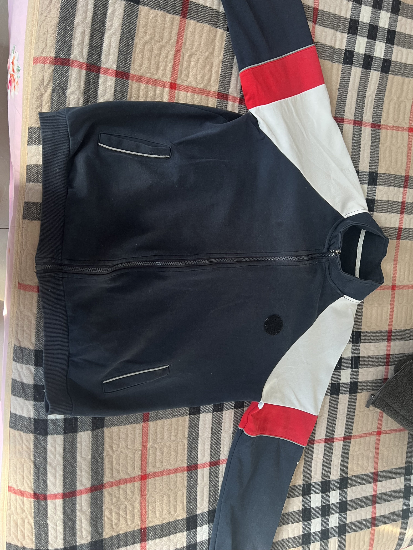 春秋款中小学生校服裤子藏青色加绒加厚宽条纹运动裤直腿裤幼儿园