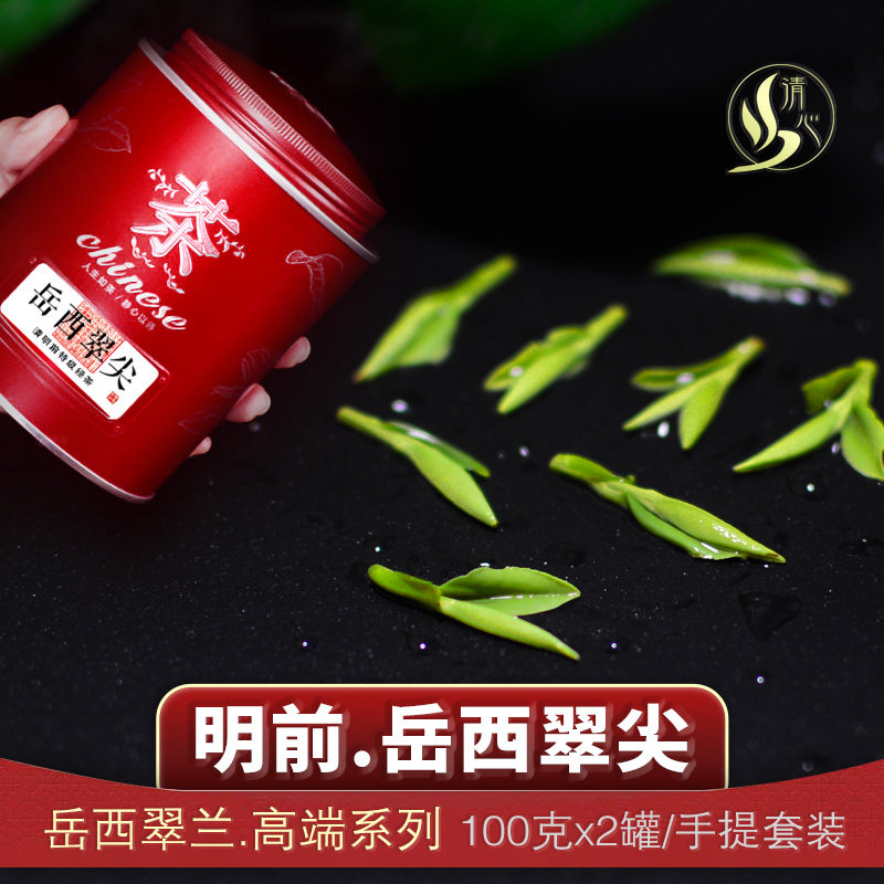 岳西翠尖明前特级绿茶2罐装