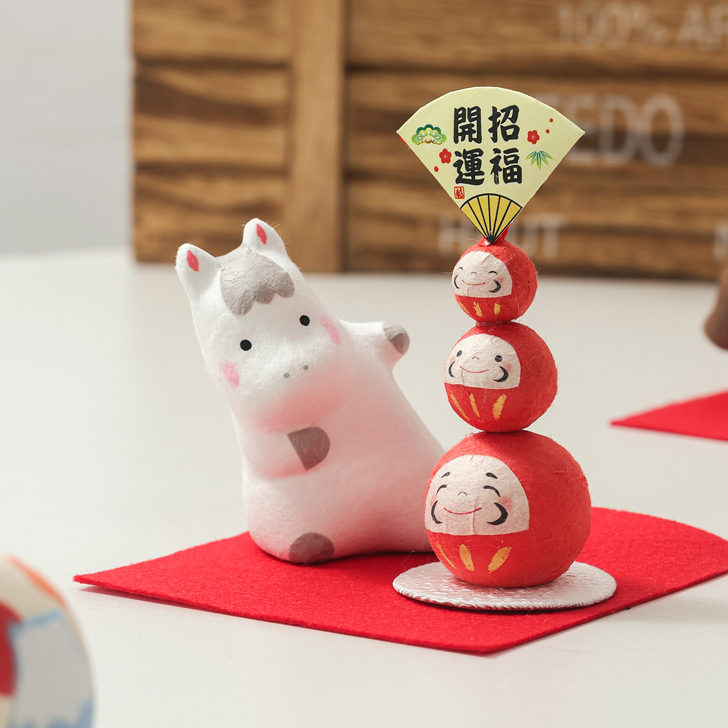 新年礼物2026马年摆件手作和纸