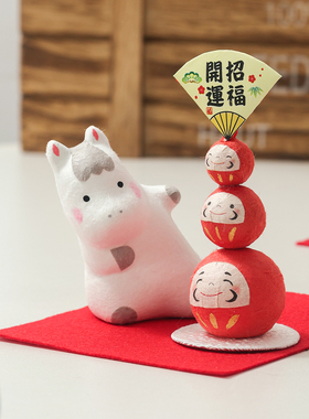 新年礼物2026马年摆件手作和纸