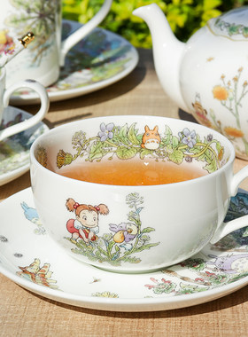 日本产Noritake茶杯碟龙猫茶具