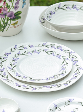 英国Portmeirion波特美林薰衣草系列欧式餐具陶瓷餐盘餐碗燕麦碗