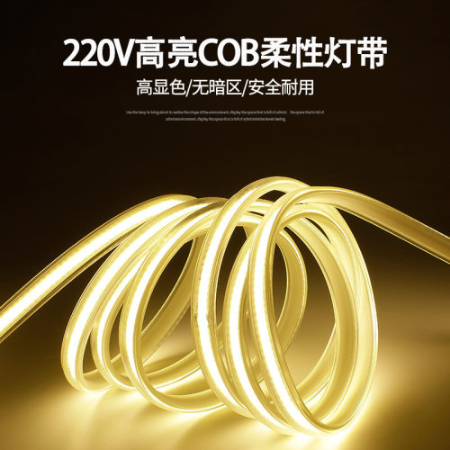 220v高亮COB高压灯带户外防水