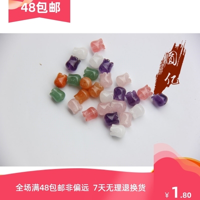 天然铃兰粉晶白玉发簪铃兰花手工