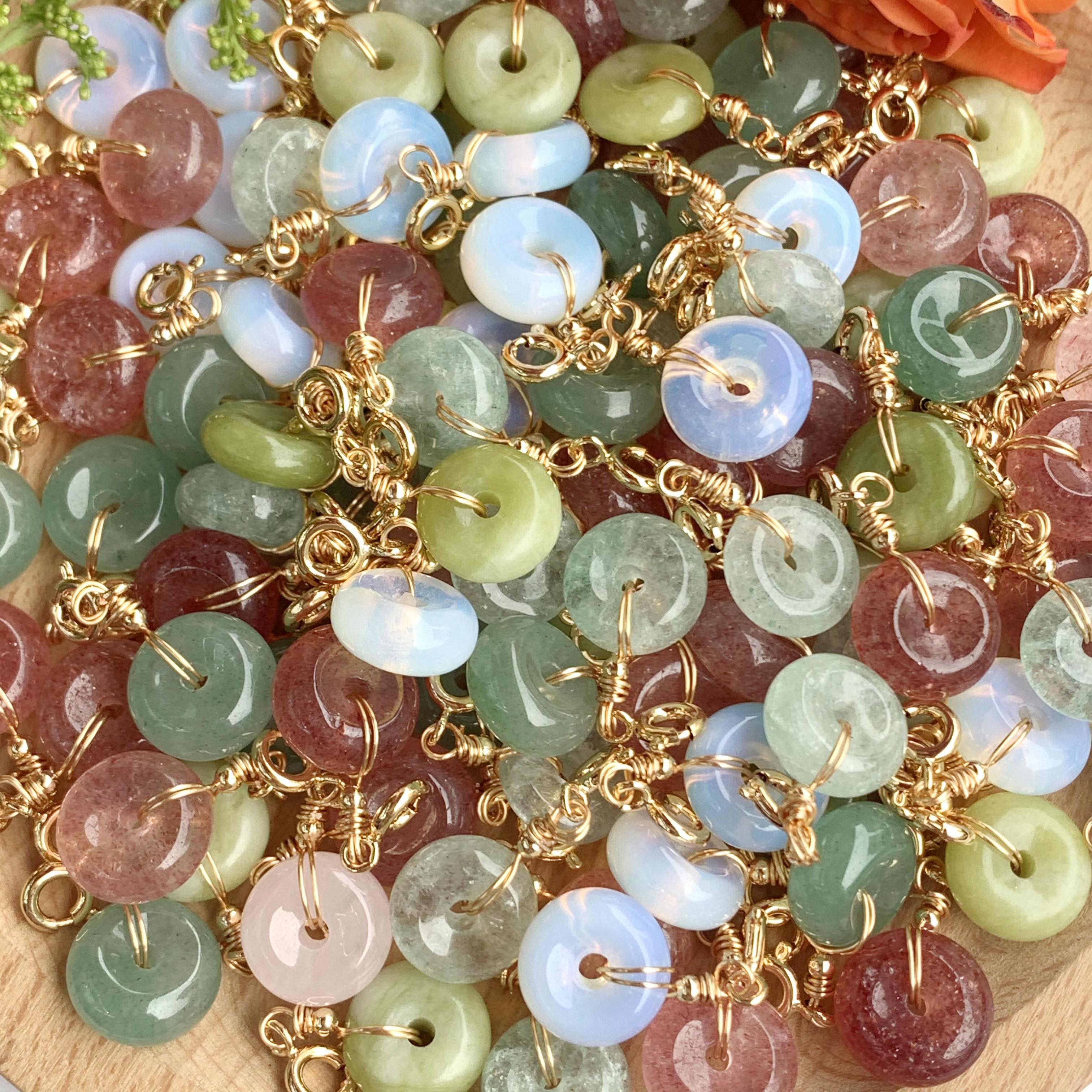 天然盐源多彩钱袋小滴溜饰品配件