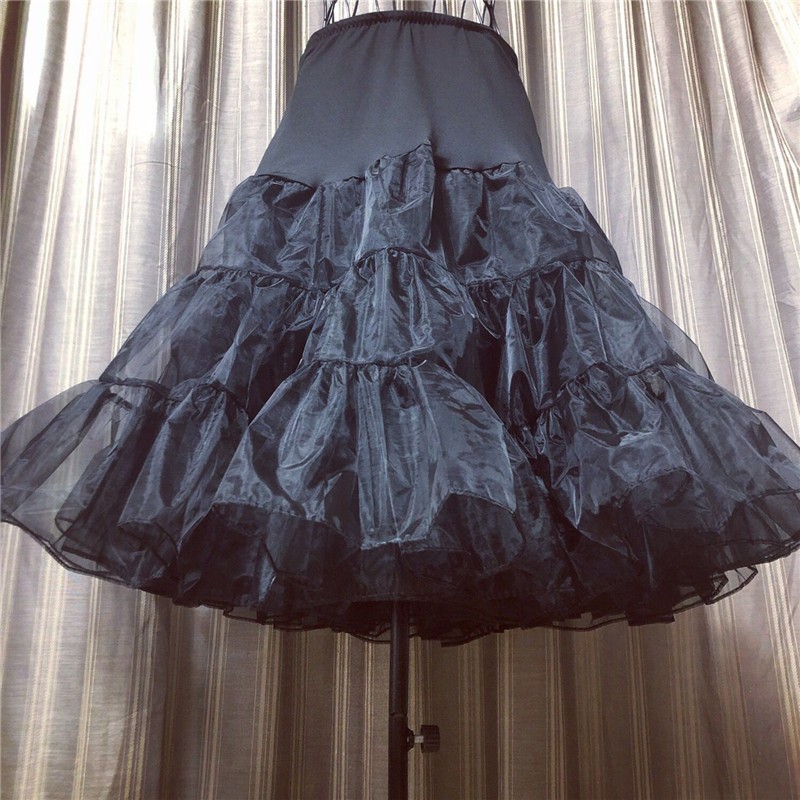 可以调节长度黑白两色蓬蓬裙撑