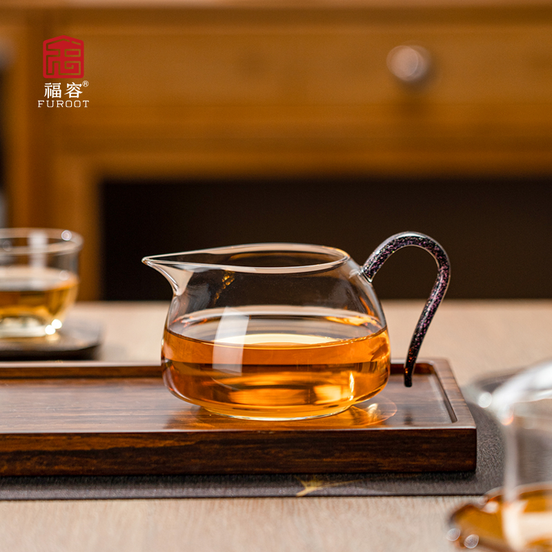 福容云韵公道杯耐高温加厚高硼硅玻璃公杯高档分茶器茶海功夫茶具