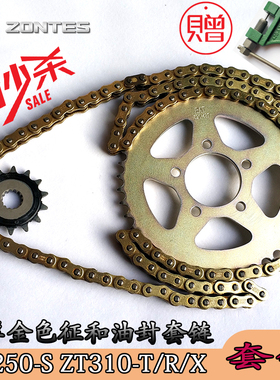 升仕310改装加厚征和油封套链 ZT250-S ZT310-X-R-T大小链轮 牙盘
