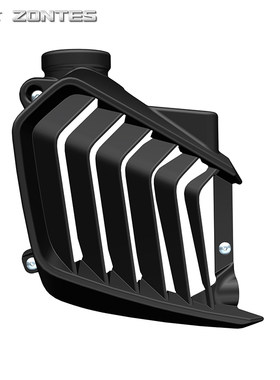 升仕ZT150T-D ZT150T-M踏板摩托车发动机右装饰罩主水箱装饰罩网