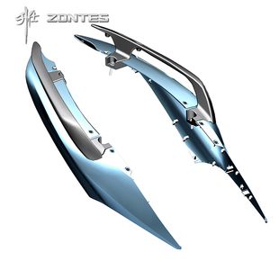 ZT350E升仕踏板摩托车左右车体壳后尾裙包围外壳配件装饰罩扶手胶